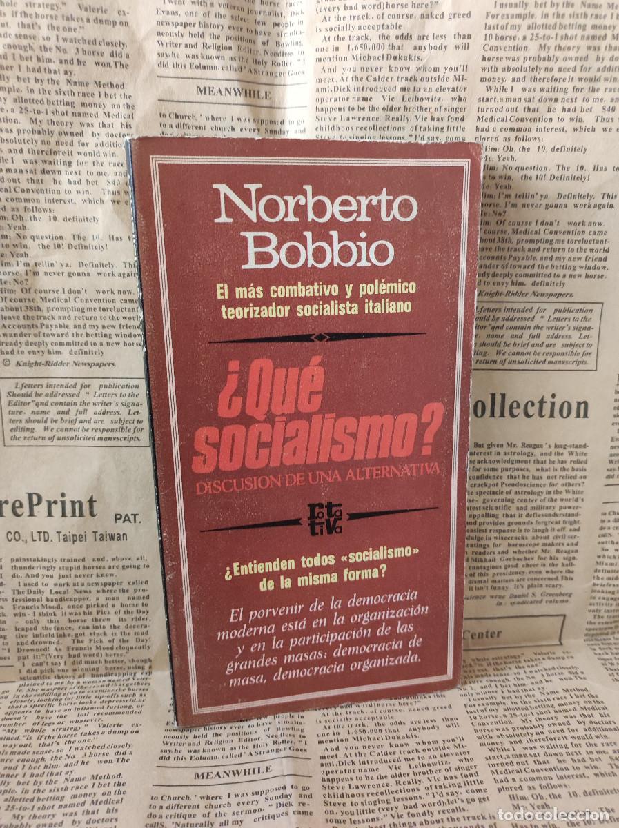 Libros: &iquest;QUE SOCIALISMO? NORBERTO BOBBIO - Foto 1
