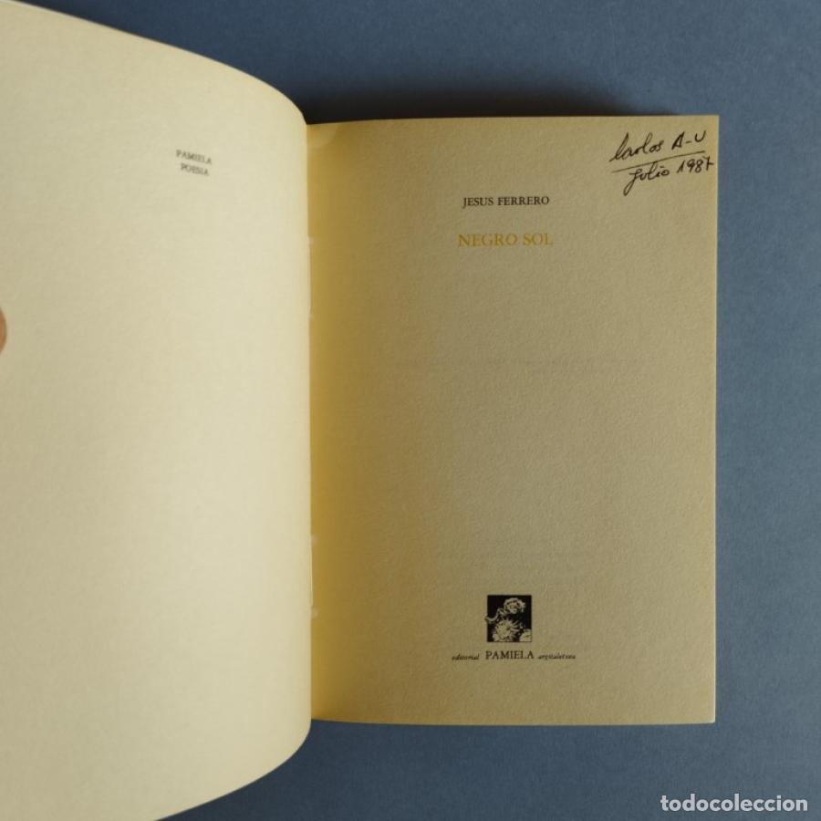 Libros: Negro Sol. - Ferrero, Jes&uacute;s. - Foto 2