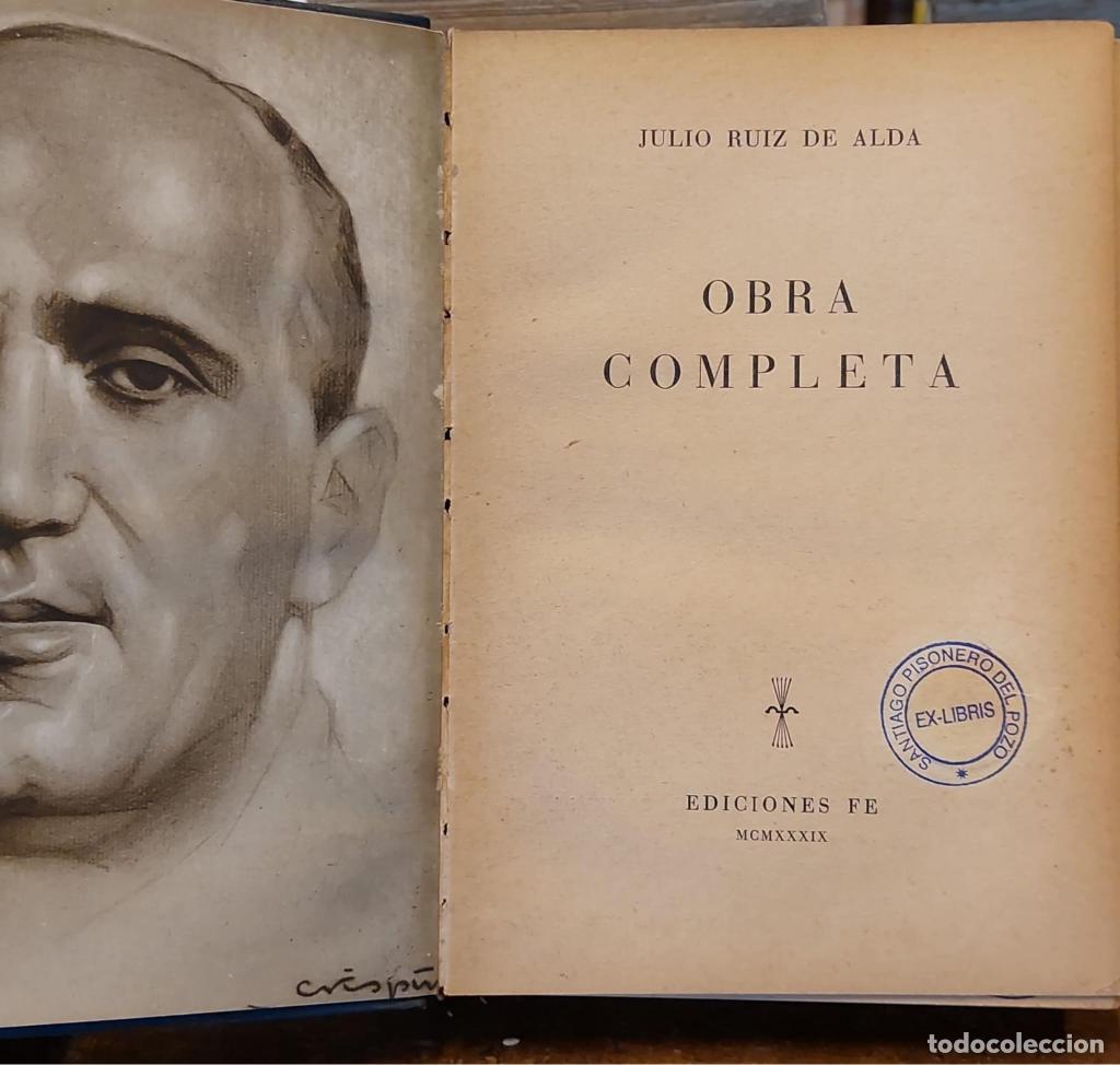 Libros: OBRA COMPLETA. - RUIZ DE ALDA, Julio. - Foto 2
