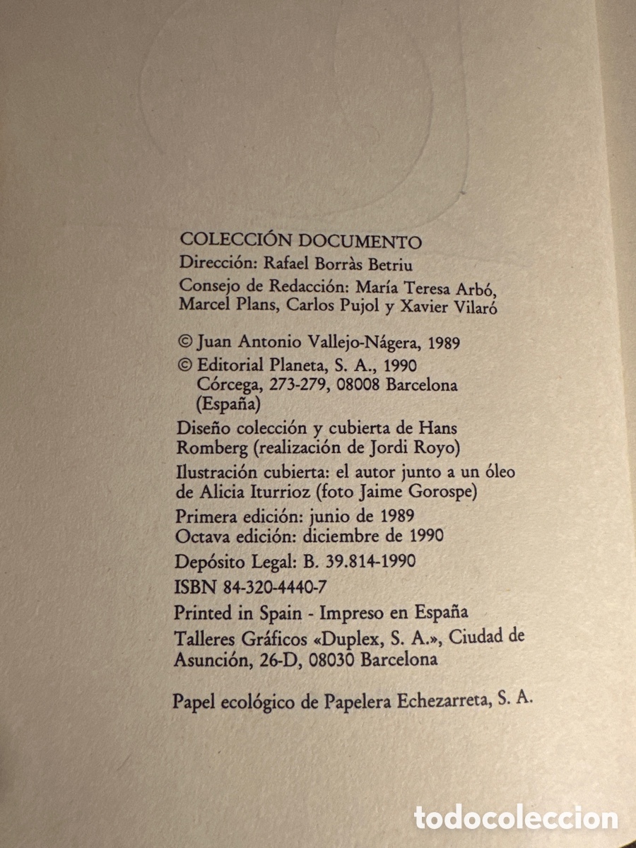Libros: VALLEJO Y YO - JUAN ANTONIO VALLEJO-NAGERA - Foto 3