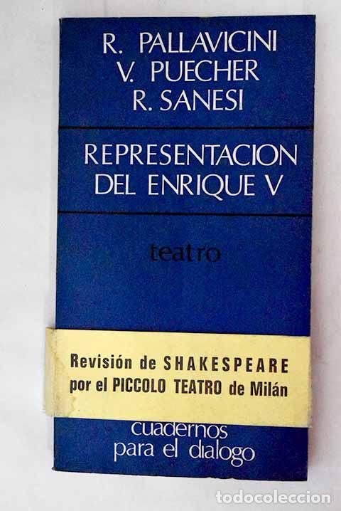 Libros: Representaci&oacute;n del Enrique V.- Shakespeare, William - Foto 1