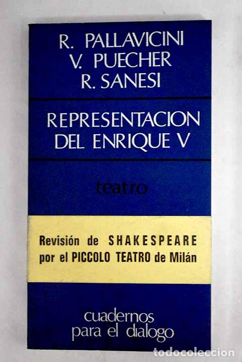 Libros: Representaci&oacute;n del Enrique V.- Shakespeare, William - Foto 1