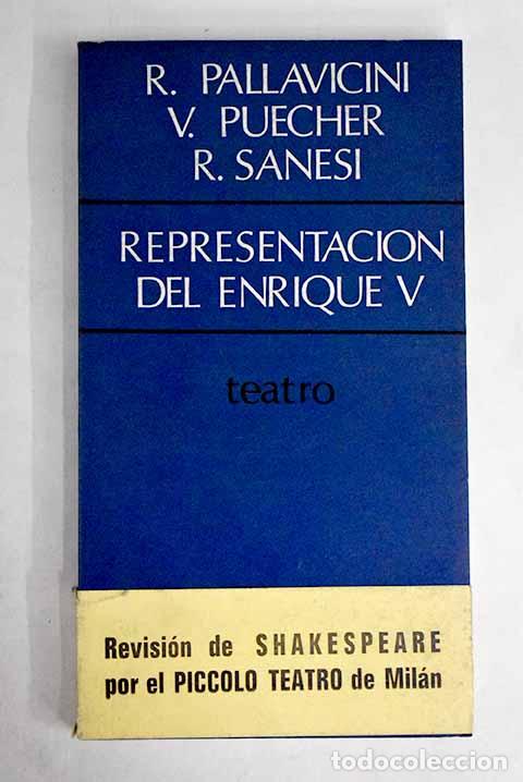 Libros: Representaci&oacute;n del Enrique V.- Shakespeare, William - Foto 1