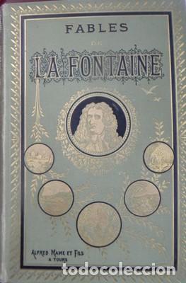 Livres: Fables de la Fontaine. Notices par M. Poujoulat. 50 gravures et un portrait del &acute;eau-forte par V. Fo
