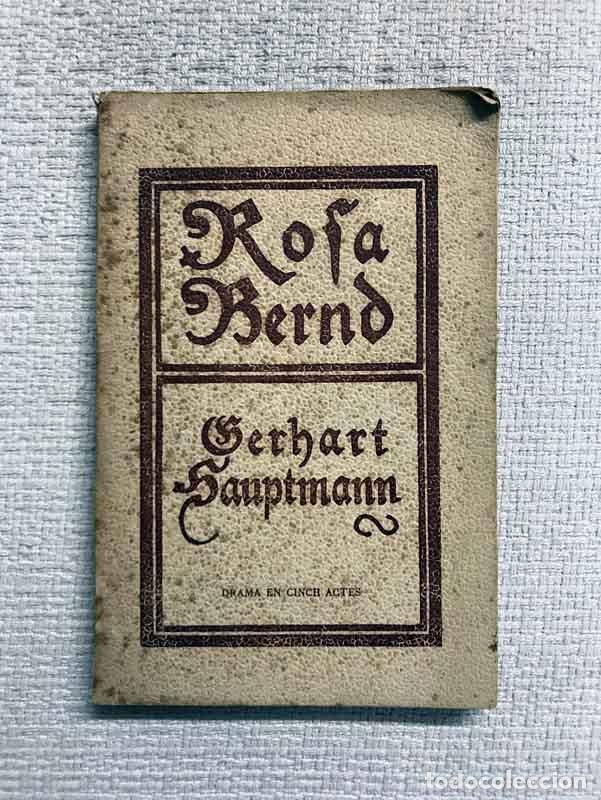 Libros: Rosa Bernd - Gerhart Hauptmann - Foto 1