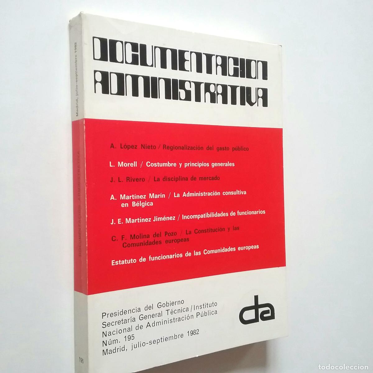 Libros: VV. AA. - Documentaci&oacute;n Administrativa, n&ordm; 195 - Foto 1