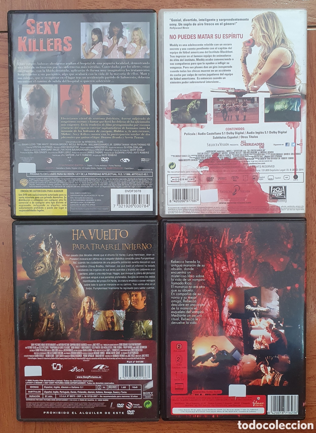Libros: Pack Cine de Terror � 4 DVDS - - VV. AA. - Foto 2