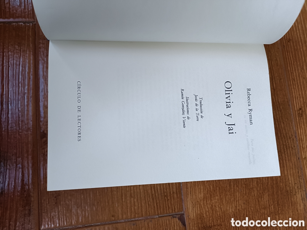 Libros: Libro Olivia y Jai -Rebecca Ryman- C&iacute;rculo de Lectores- (Z1) - Foto 3