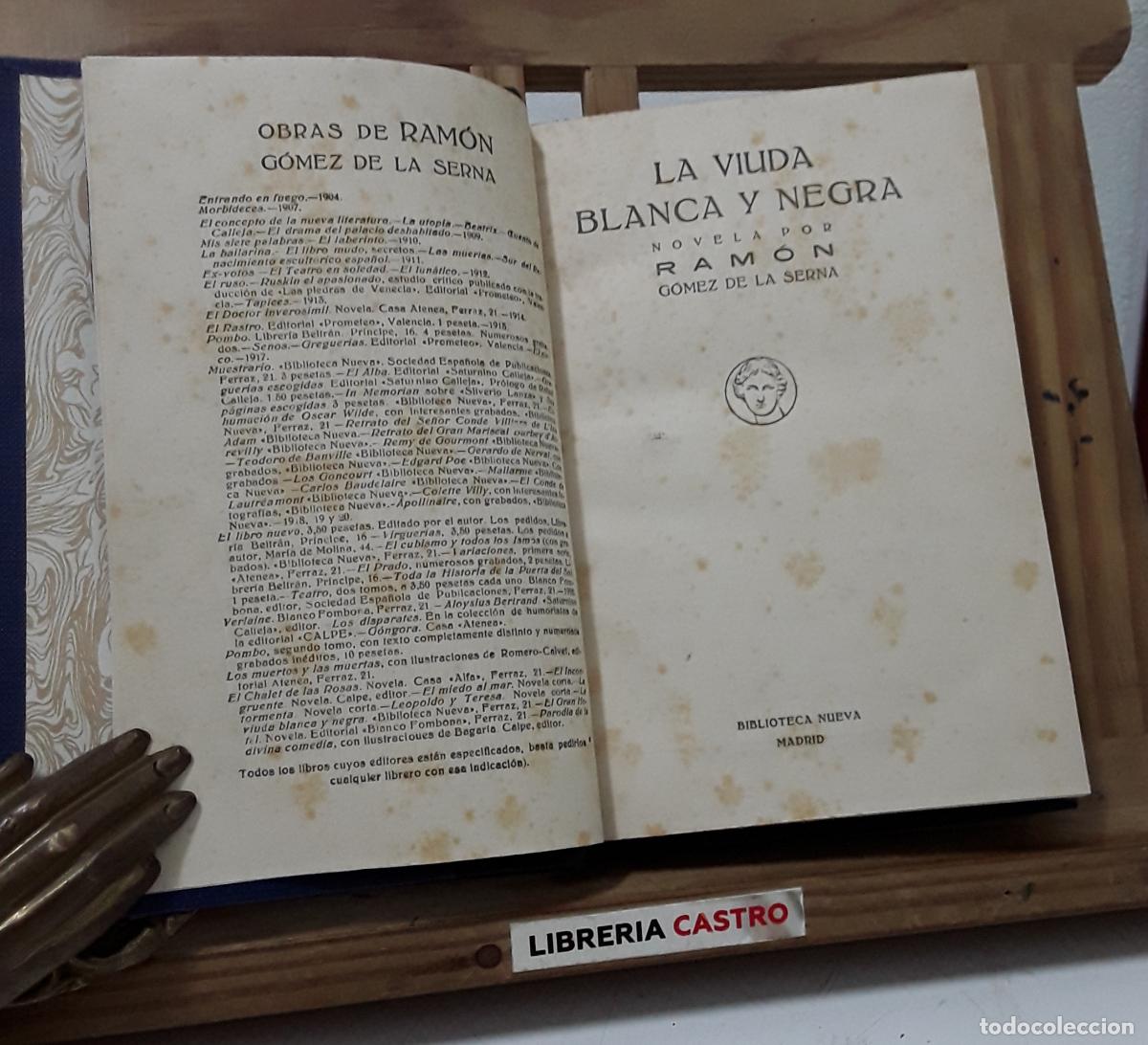 Libros: La viuda blanca y negra - Ram&oacute;n G&oacute;mez de la Serna. - Foto 1