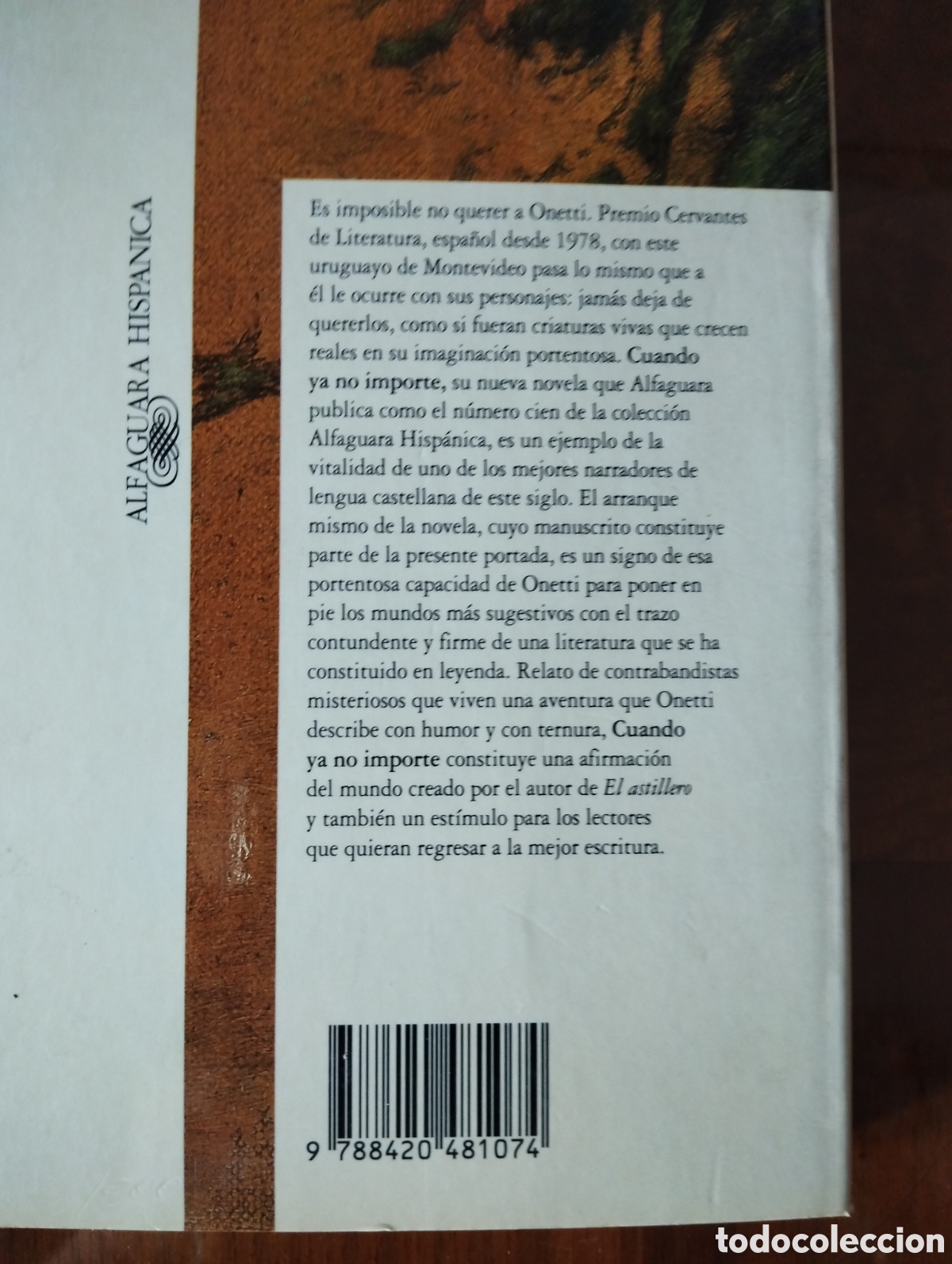 Libros: Cuando ya no importe. J.C.Onetti. - Foto 2