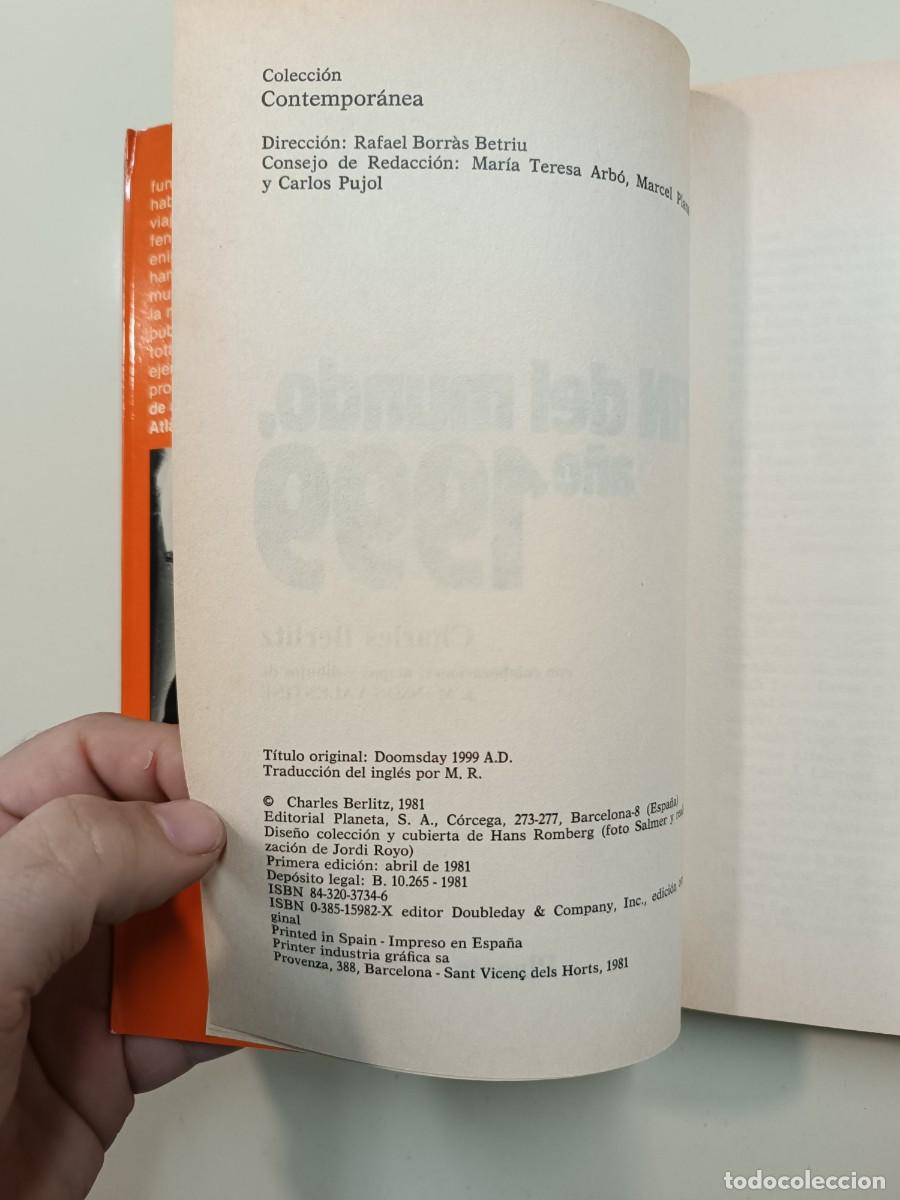 Libros: El fin del mundo a&ntilde;o 1999 - Foto 2