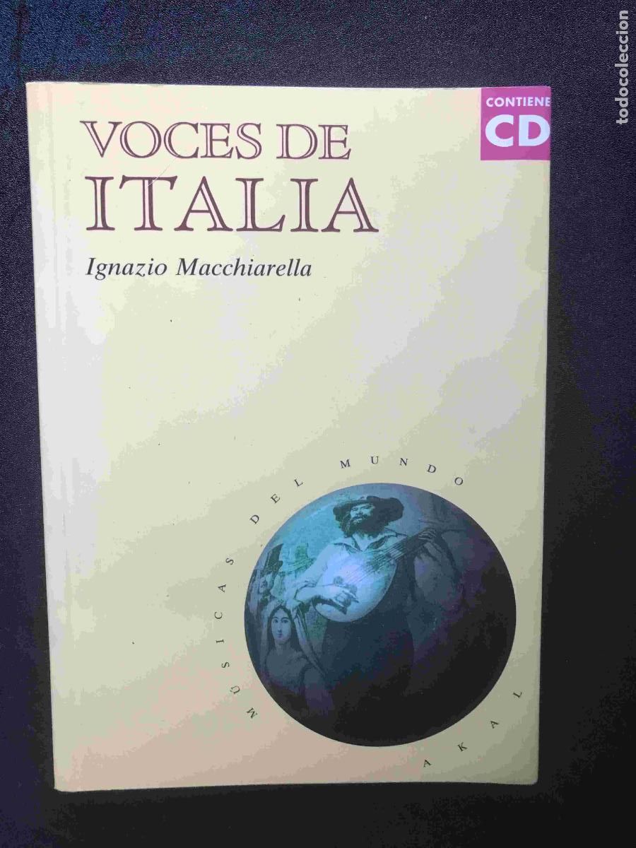 Libros: Ignazio Macchiarella - Voces de Italia (con CD) - Foto 1