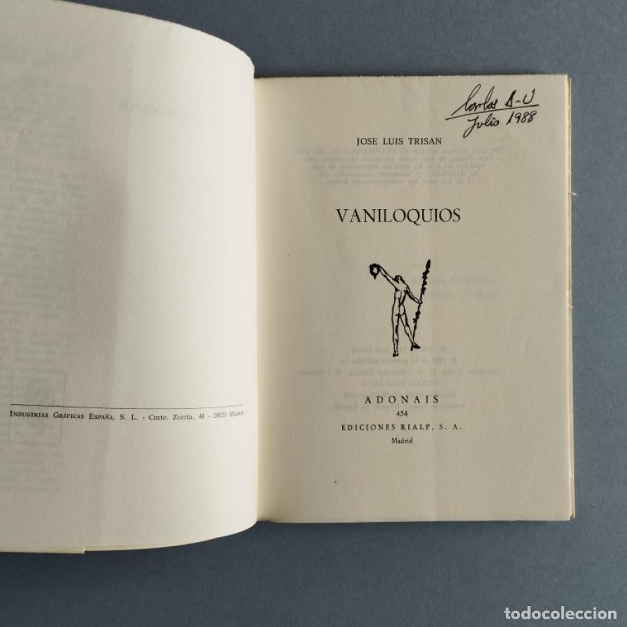 Libros: Vaniloquios. - Tris&aacute;n, Jos&eacute; Luis. - Foto 2