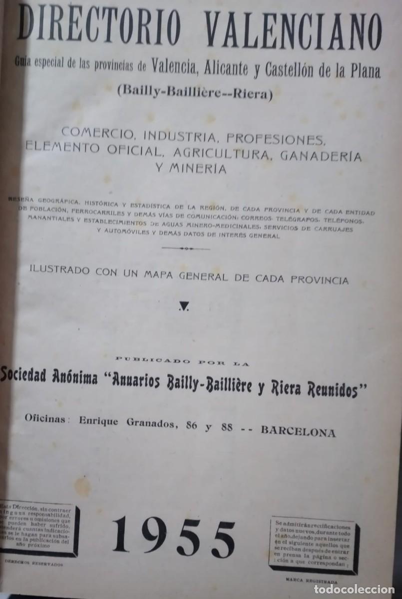 Libros: DIRECTORIO VALENCIANO - Foto 2