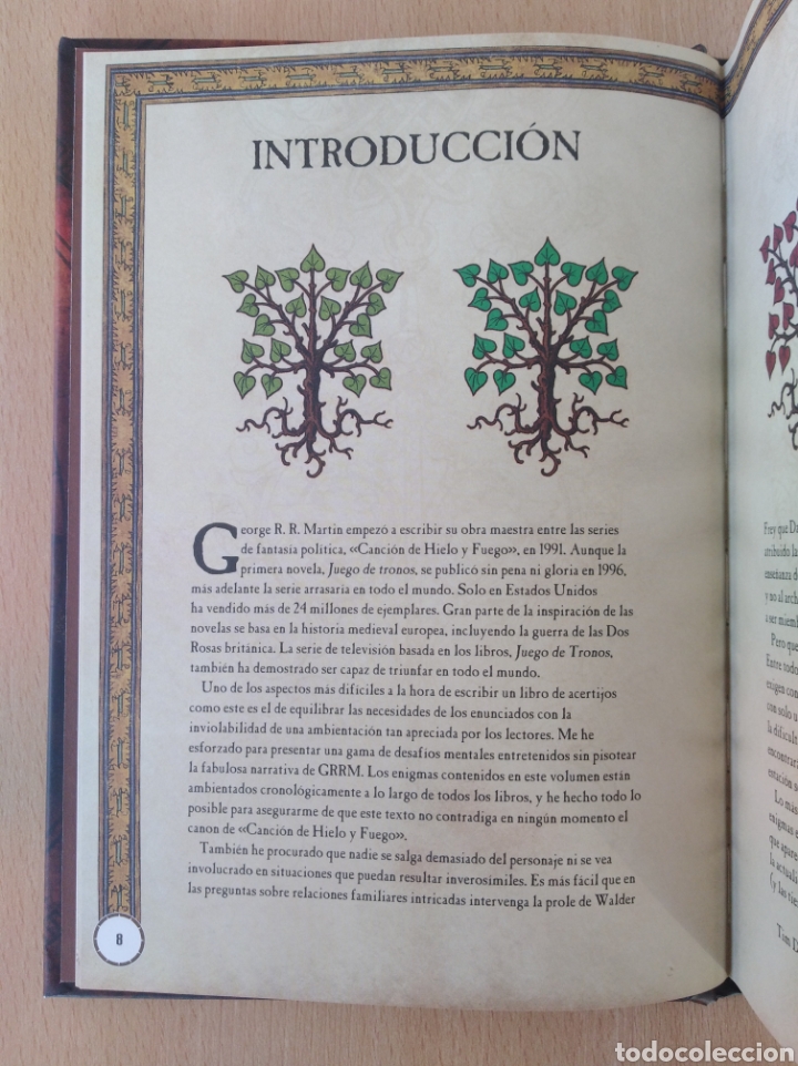 Libros: EL LIBRO DE LOS ENIGMAS DE JUEGO DE TRONOS. - Foto 6