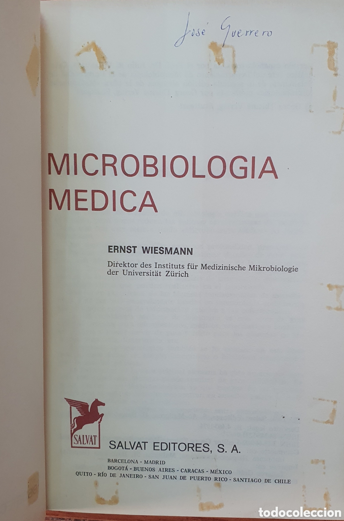 Libros: Microbiolog&iacute;a M&eacute;dica � Salvat - E. Wiesmann - Foto 2