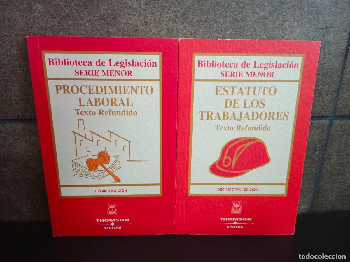 books: PROCEDIMIENTO LABORAL y ESTATUTO TRABAJADORES REFUNDIDO (18&ordf; ED.). 2 LIBROS . RICARDO ALONSO GARCIA.