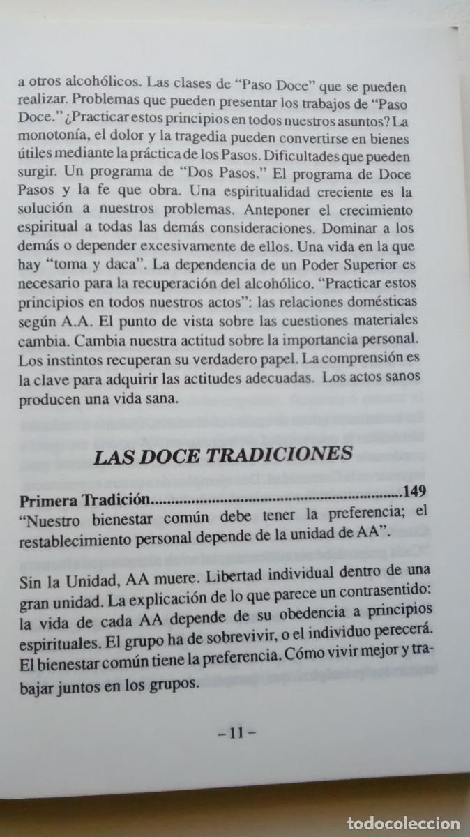 Libros: Doce pasos y doce tradiciones - Alcoh&oacute;licos an&oacute;nimos - Foto 12