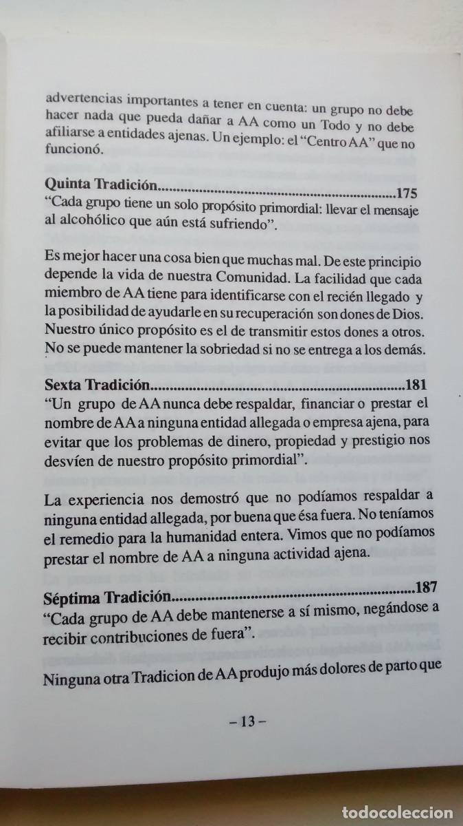 Libros: Doce pasos y doce tradiciones - Alcoh&oacute;licos an&oacute;nimos - Foto 14