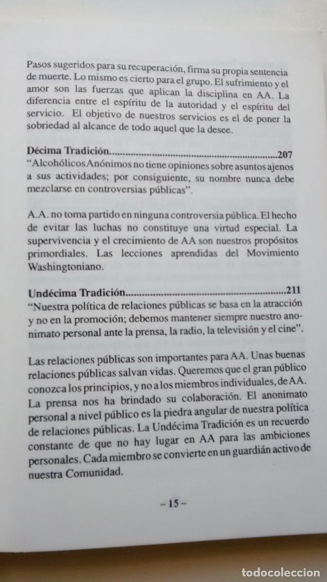 Libros: Doce pasos y doce tradiciones - Alcoh&oacute;licos an&oacute;nimos - Foto 16
