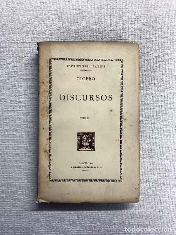 Libros: Discursos. Volum I - Cicer&oacute; - Foto 1