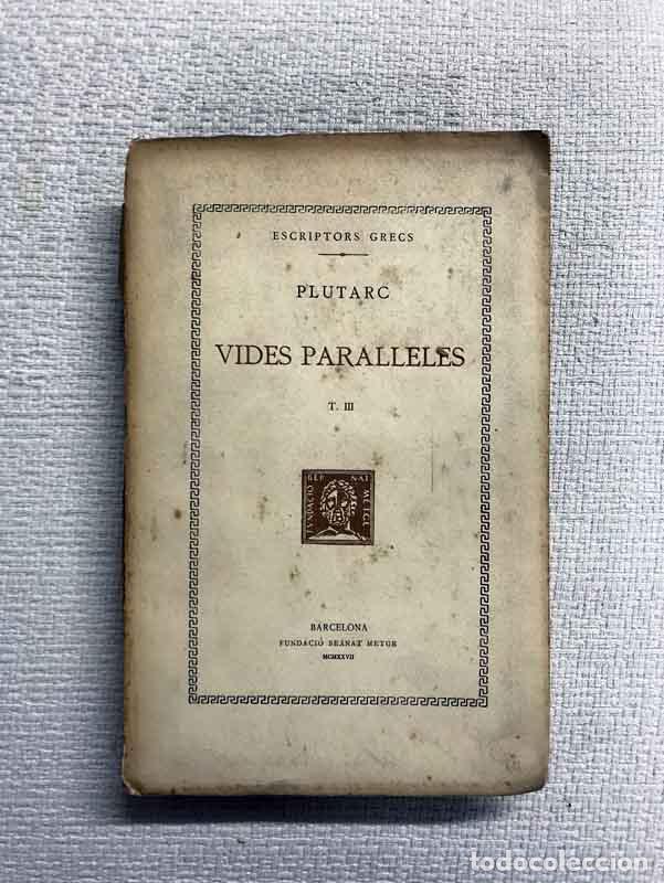 Libros: Vides paralleles. Vol. I, part 3a - Plutarc - Foto 1