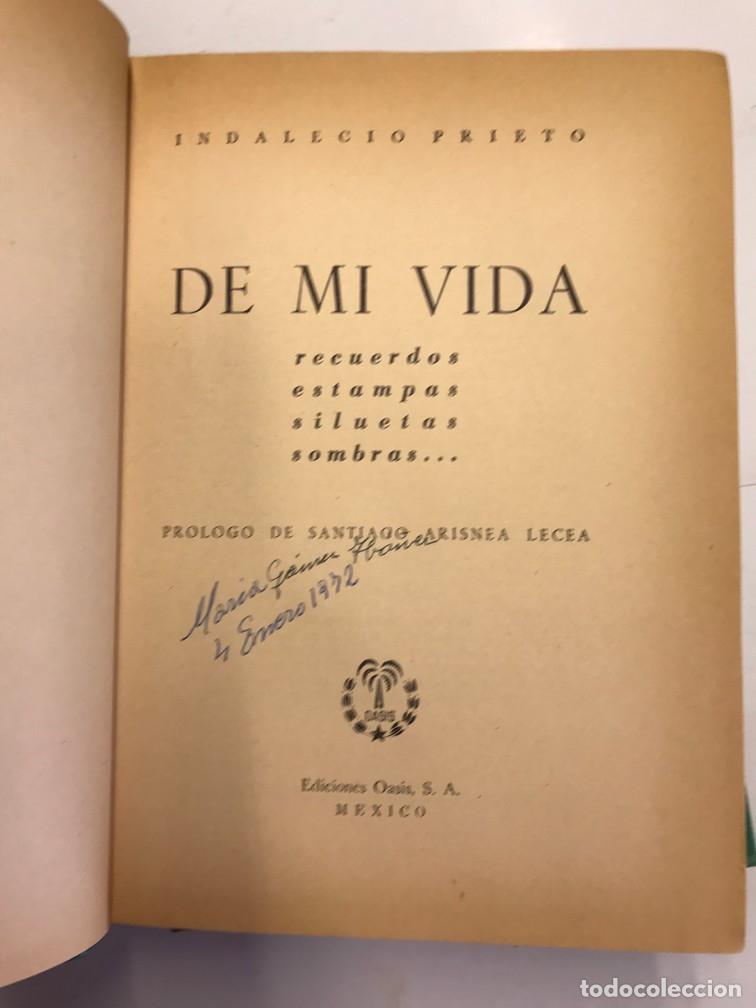 Libros: DE MI VIDA. DOS TOMOS. - INDALECIO PRIETO. - Foto 2