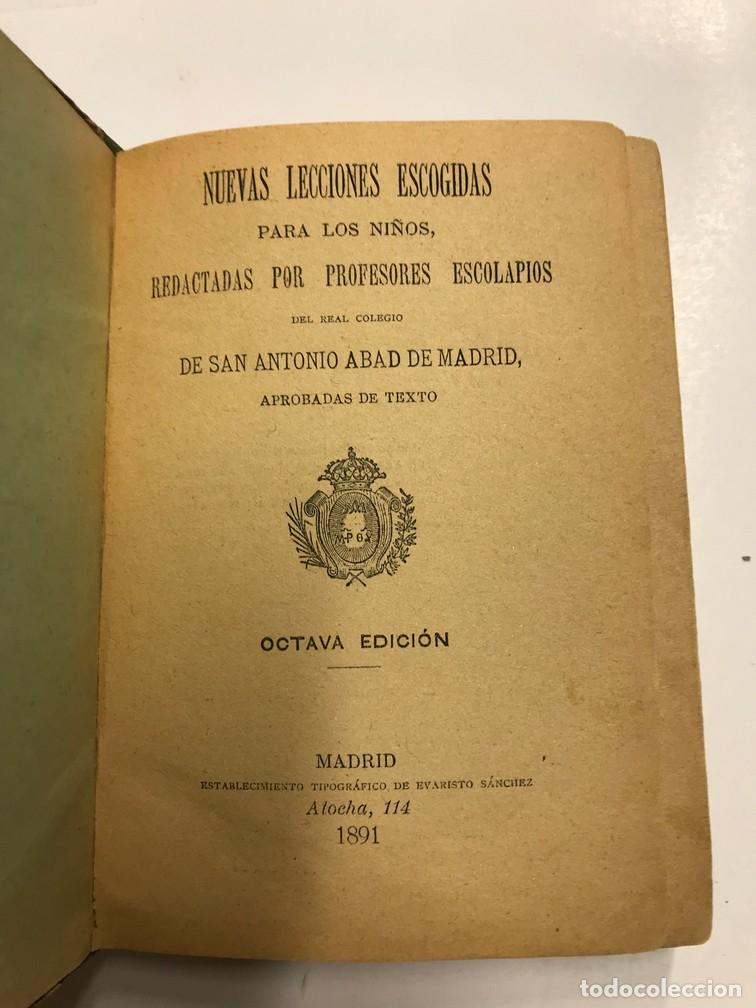 Livres: NUEVAS LECCIONES ESCOGIDAS PARA LOS NI&Ntilde;OS, REDACTADAS POR PROFESORES ESCOLAPIOS DEL REAL COLEGIO DE