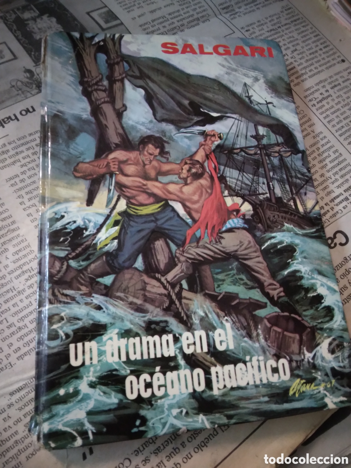 Libros: Un drama EN EL OCEANO PACIFICO, Salgari, Editorial Gahe - Foto 1