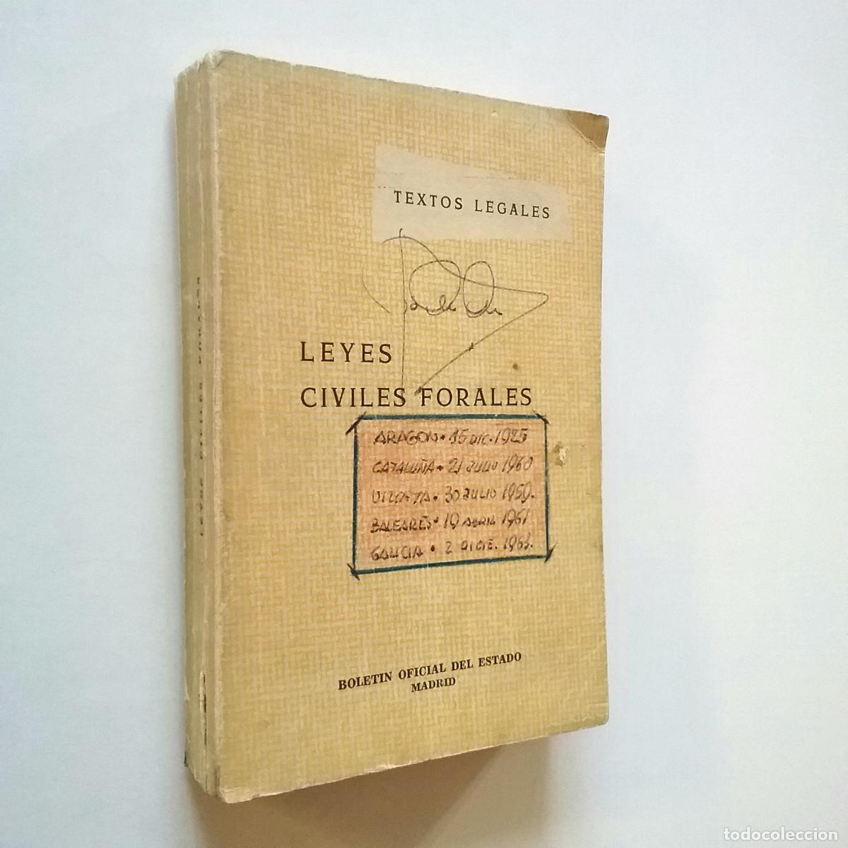 Libros: Leyes civiles forales. Textos legales - Foto 1