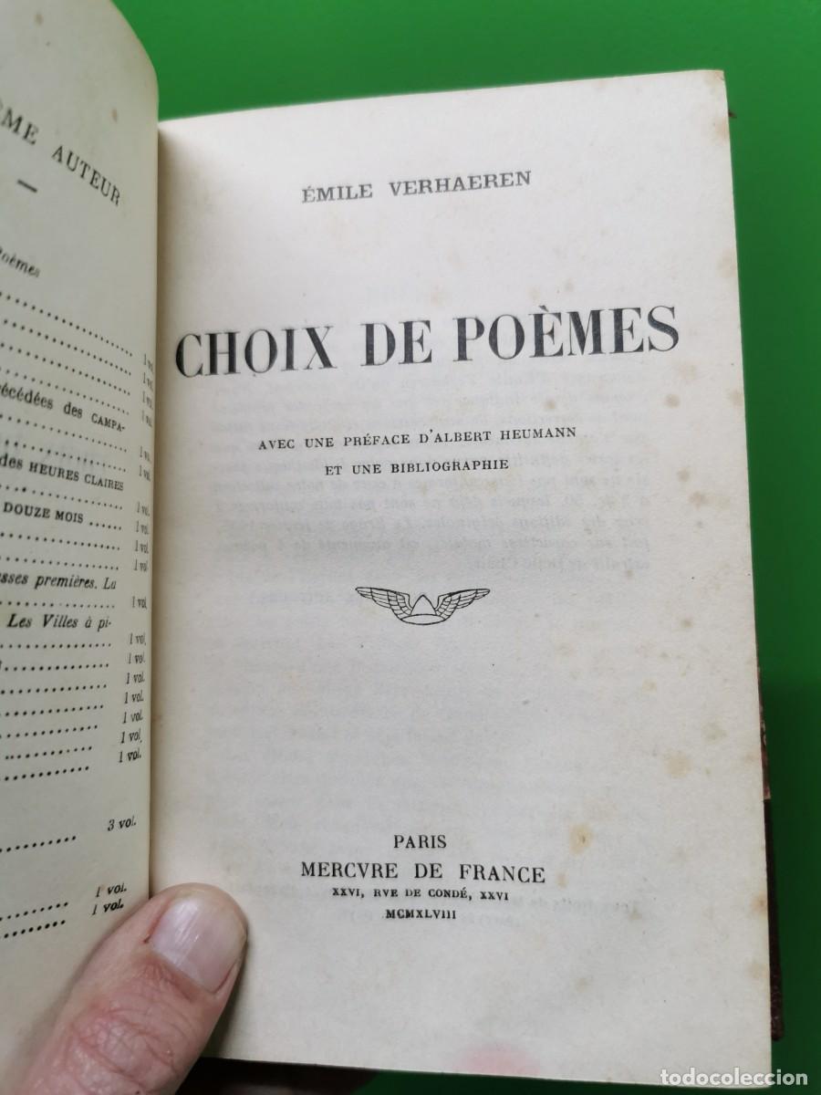 Libros: CHOIX DE POEMES - Emile VERHAEREN - 1948 - Foto 3