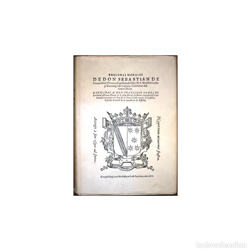 Libros: Emblemas Morales - COVARRUBIAS, Sebasti&aacute;n de - Foto 1