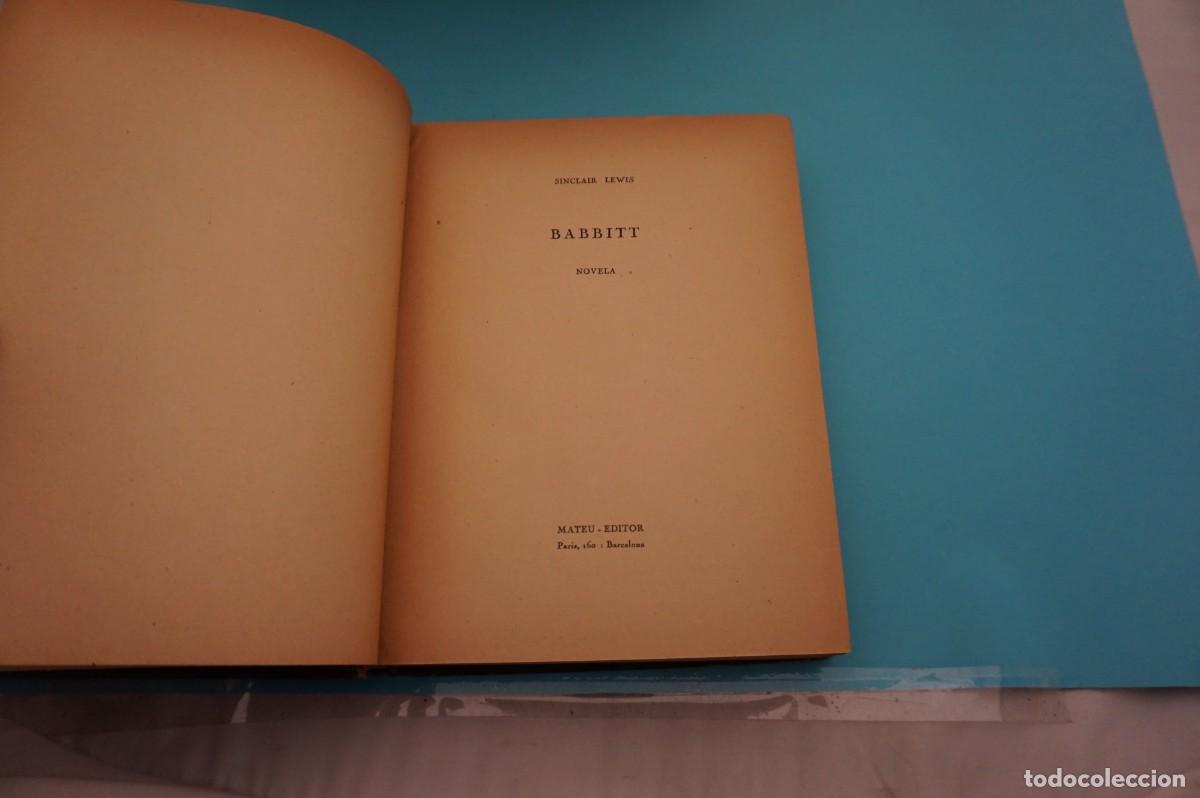 Libros: 7C - BABBITT - SINCLAIR LEWIS / MATEU EDITOR - Foto 3