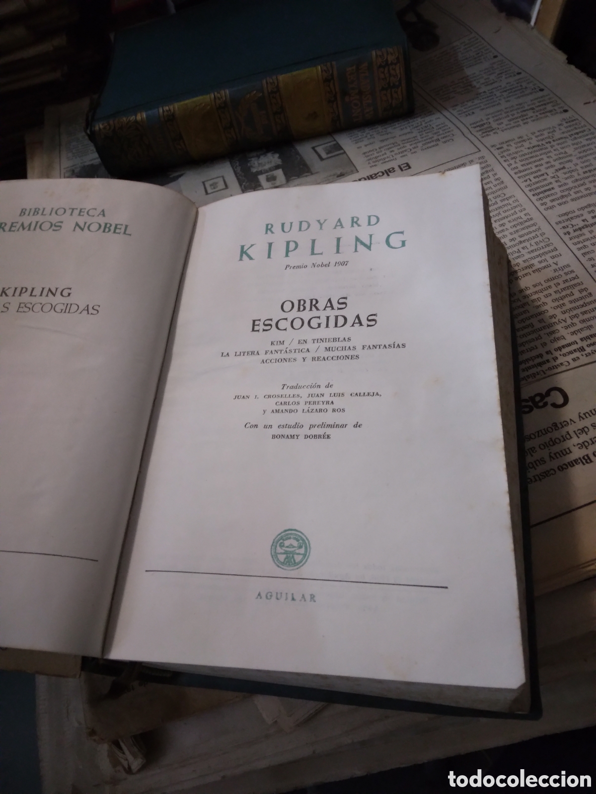 Libros: Rudyard Kipling, Obras escogidas, Aguilar - Foto 2