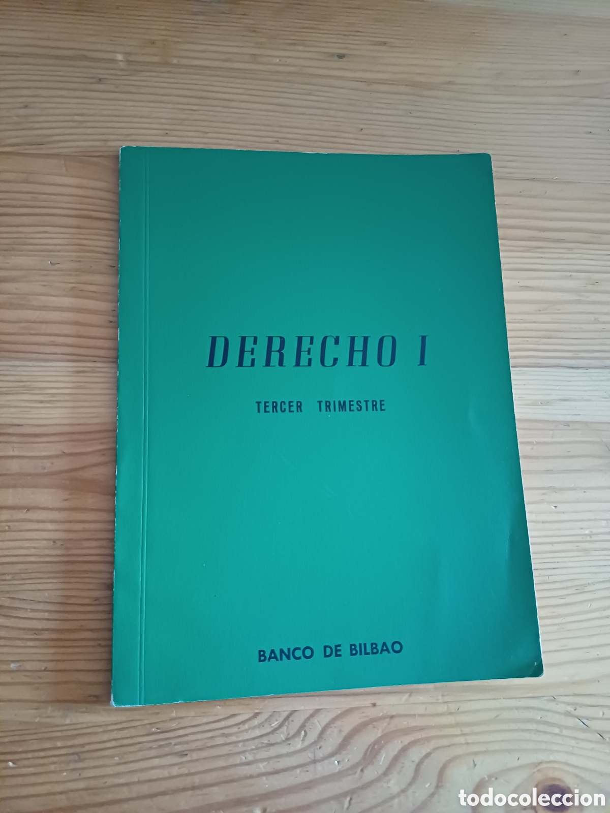 Livres: Derecho I Banco de Bilbao Tercer Trimestre Coleccionismo bancario entidades financieras