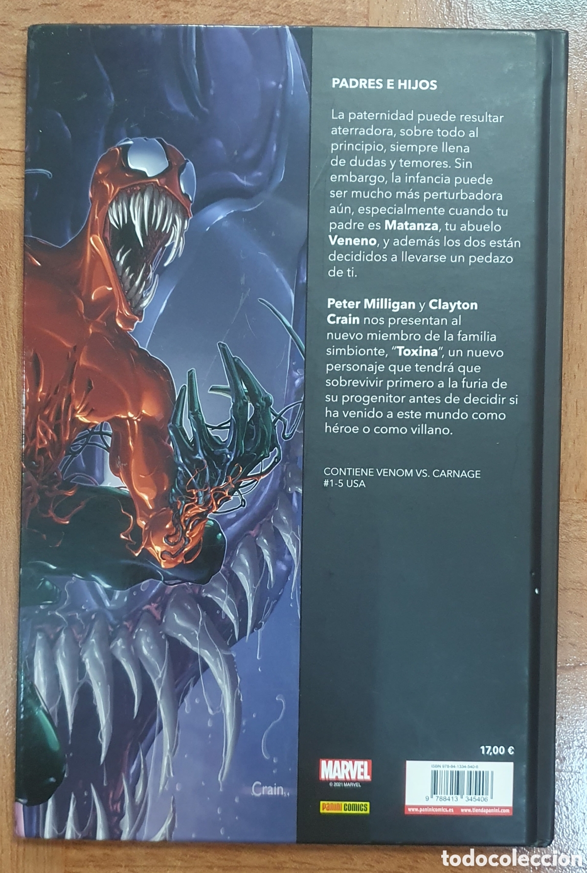 Libros: Veneno Vs Matanza � Panini - Peter Milligan / Clayton Crain - Foto 2