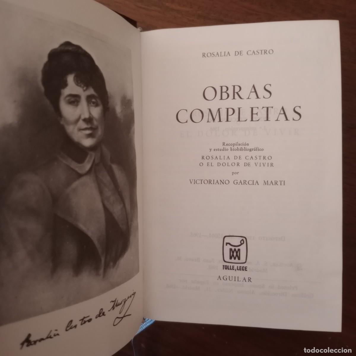 Libros: Obras completas - Rosal&iacute;a de Castro - Foto 2