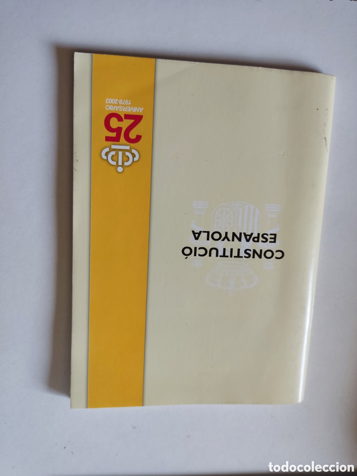 Libros: Libro constituci&oacute;n espa&ntilde;ola, en catal&aacute;n y castellano - Foto 2