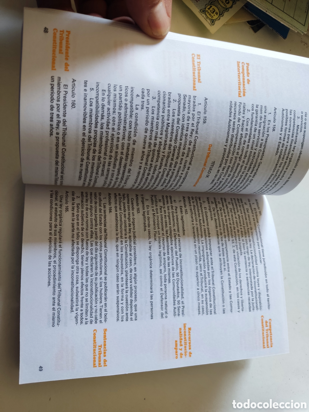Libros: Libro constituci&oacute;n espa&ntilde;ola, en catal&aacute;n y castellano - Foto 3