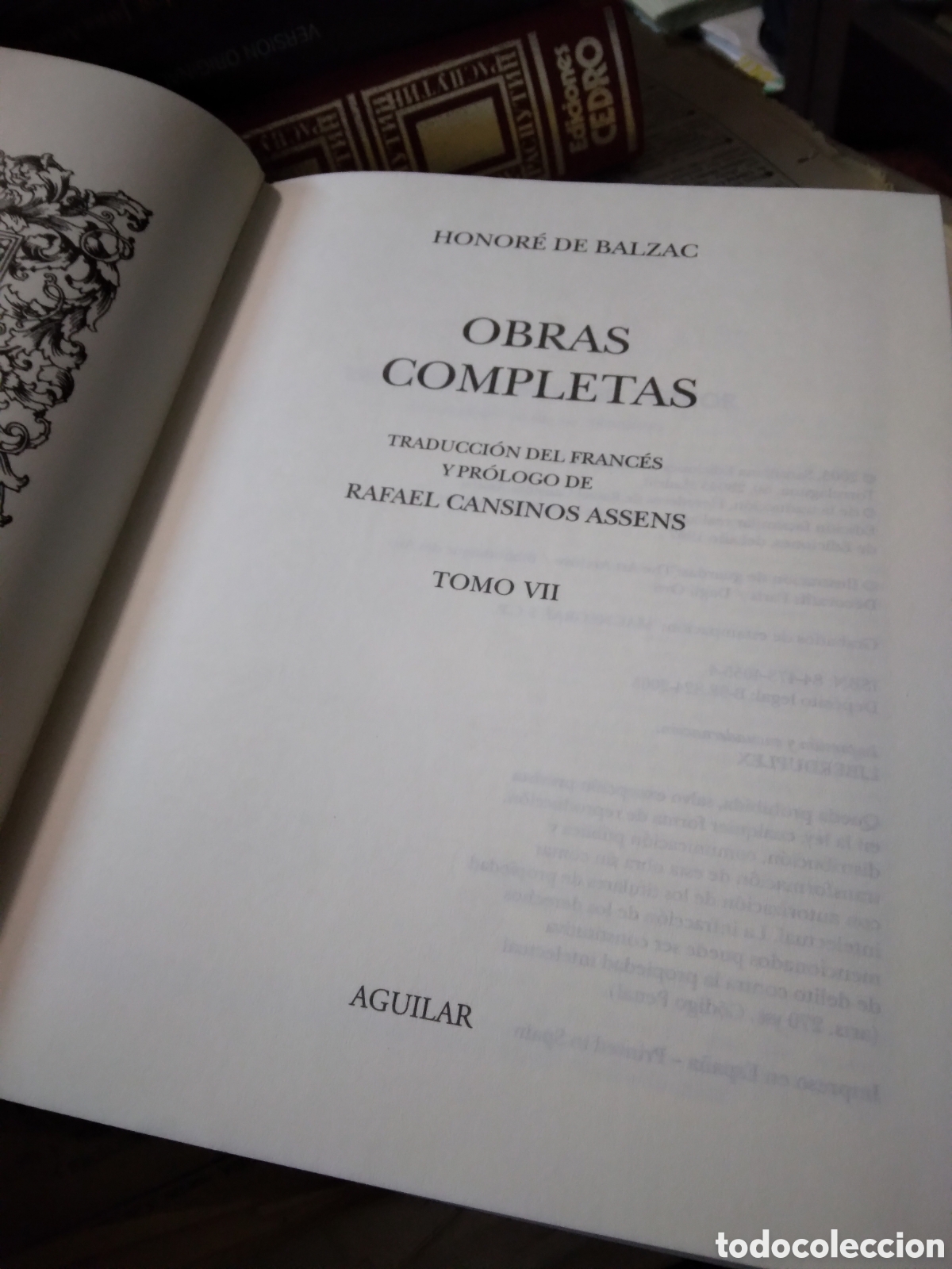 Libros: Balzac, Obras completas, VII, Aguilar, - Foto 2