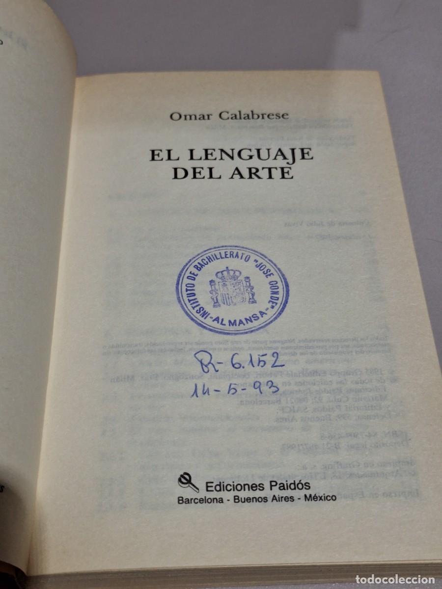 Libros: El lenguaje del arte - Omar Calabrese - Foto 11