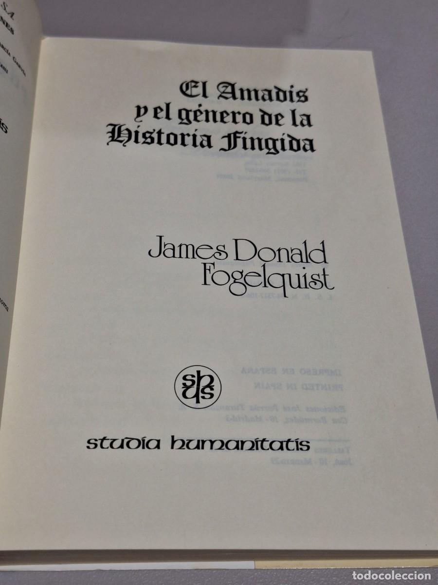 Libros: EL AMADIS Y EL GENERO DE LA HISTORIA FINGIDA - Foto 10