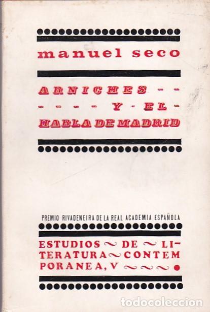 Libros: Arniches y el habla de Madrid - SECO, Manuel - Foto 1