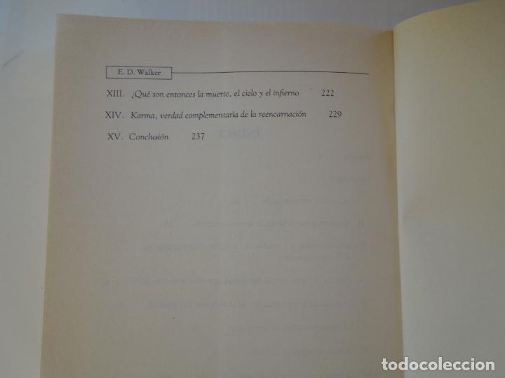 Libros: REENCARNACI&Oacute;N EL SENDERO DE LA EVOLUCI&Oacute;N DIVINA - E. D. WALKER - EDICIONES ABRAXAS 1999. - Foto 5