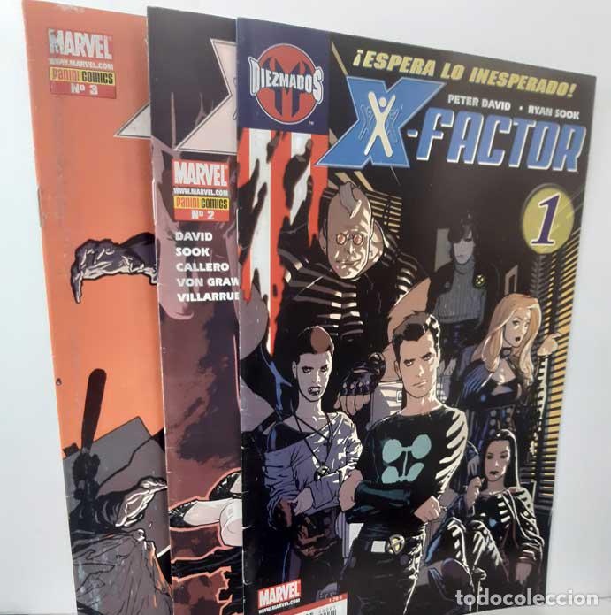 Libros: X FACTOR N&ordm; 1 AL 3, COMPLETO (GRAPA) PANINI - PETER DAVOID - RYAN SOOK - OTROS - Foto 1
