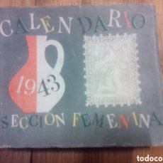 Libros: CALENDARIO 1943, SECCIÓN FEMENINA.VER FOTOS