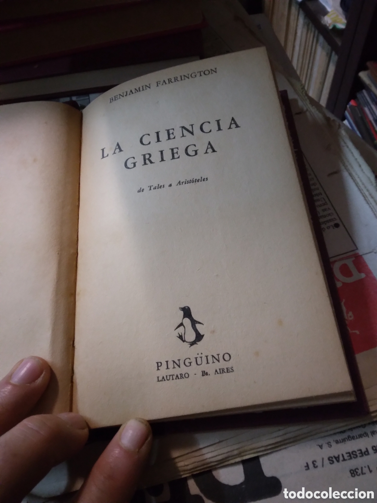 Libros: Benjamin Farrington, La.ciencia griega, Pinguino - Foto 2