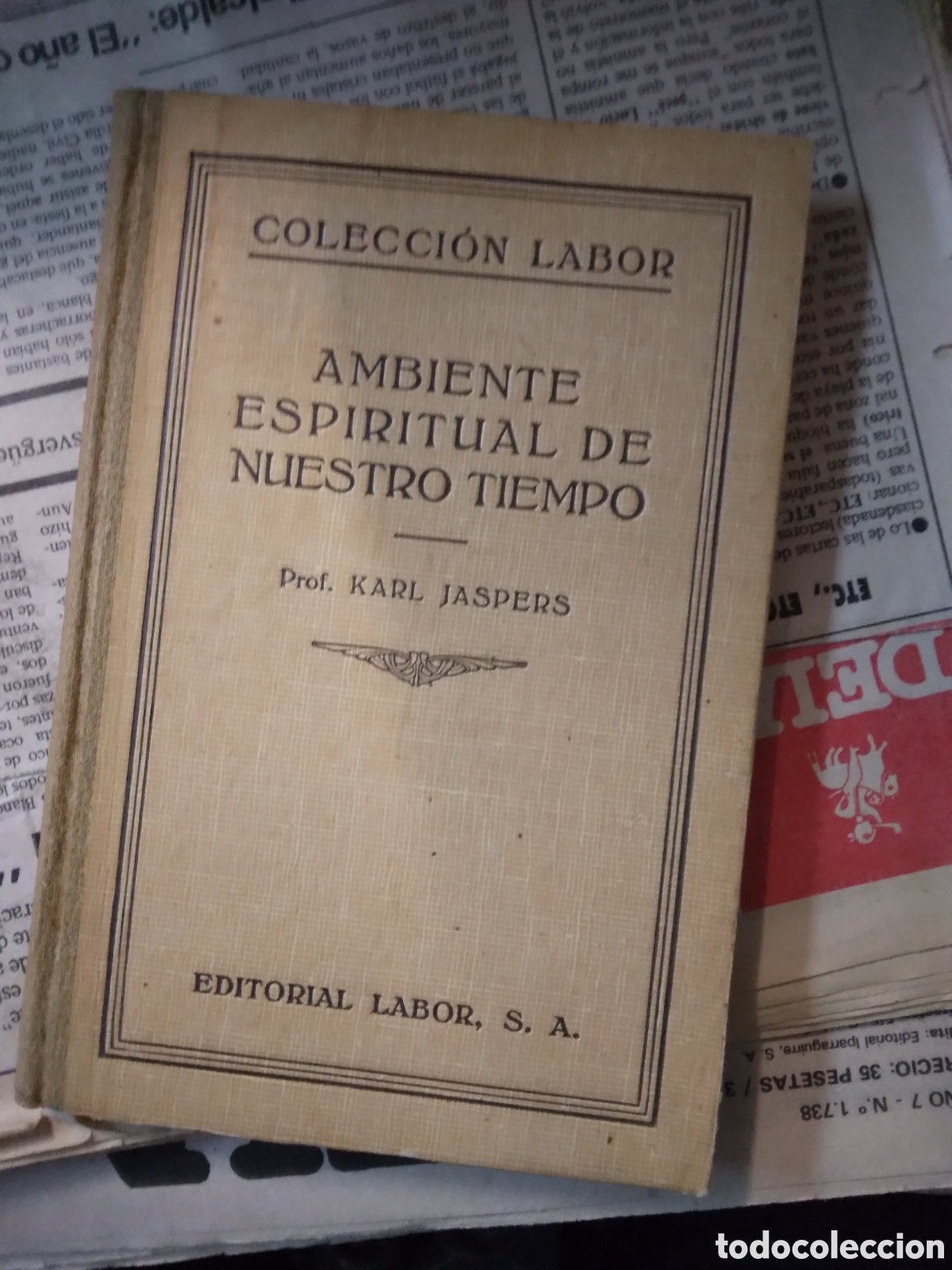 Libros: Karl Jaspers, Ambiente espiritual de nuestro tiempo, Labor - Foto 1
