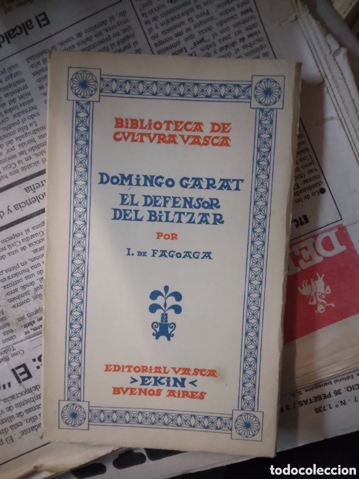 Libros: Domingo Garat, El defensor del Biltzar, Ekin - Foto 1