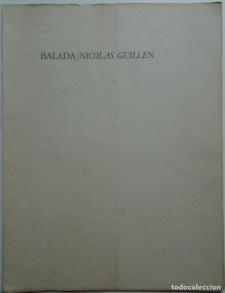 Libros: Balada. - Guill&eacute;n, Nicol&aacute;s. - Foto 2